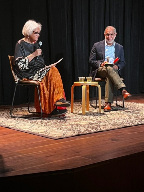 Namita Gokhale and Navdeep Suri in conversation